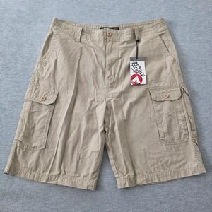 Airwalk Mens Khaki Tan Ripstop Cargo Shorts Size 36 New With Tags Skater Utility